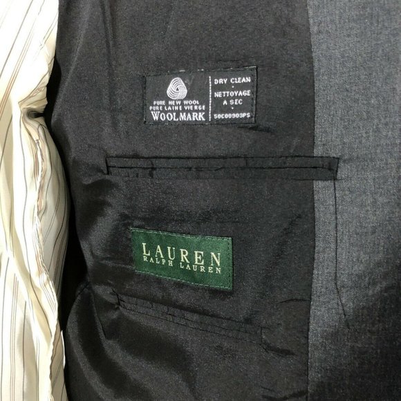 Lauren Ralph Lauren Total Comfort Gray Blazer 46L - Picture 6 of 8